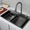 Nano Gunmetal Sink Kitchen SS 304 Stainless