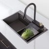 Kitchen Sink Stainless Steel Handmade Above Mount Waterfall Faucet Kitchen Sinks Nano Step Kitchen Sink Stainless Steel Handmade Nano Step Kitchen Sink Stainless Steel Handmade