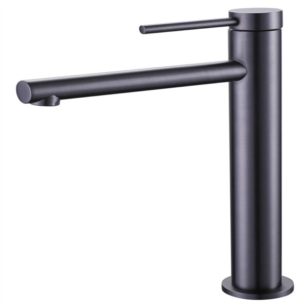 New Design Color Traditional Style Single Handle Bathroom Sink Faucet Gun Metal Brass Basin Faucet