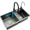 Ousuo Hot Sale Handmade Stainless Steel Black