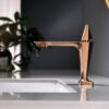 Pink Gold Finish Single Handle Basin Mixer