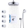 Rain Shower System With 4pcs Body Jets