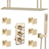 Rectangular 16X32 Inch Rain Shower System On