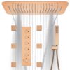 Rose Gold Brass Hidden Thermostatic Bathroom Hotel