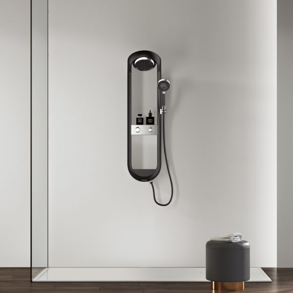 Shower Column Bathroom Exposed Showers Faucet Set for Hotel Home Apartment Rainfall Shower System Bath Mixer