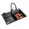 Simple Black 304 Stainless Steel Single Bowl.png 800x800 800x800