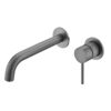Single Handle Wall Mounted Taps Gun Metal