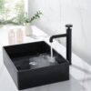 Single Hole Wash Basin Tall Faucet Matte