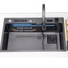 Single Slot Multi-Function Kitchen Piano Sinks Temperature Display Smart Kitchen Sink Set With Waterfall Faucet and Knife Shelf Single Slot Multi Function Kitchen Piano Sinks Single Slot Multi Function Kitchen Piano Sinks