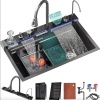Smart 304 Stainless Steel Black LED Waterfall.png 800x800
