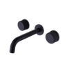 Solid Brass Wall Mounted Matt Black Basin