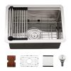 Stainless Steel Bar Sink Small RV Undermount Kitchen Sink Single Bowl Wet Bar Prep Sink Stainless Steel Bar Sink Small RV Undermount Stainless Steel Bar Sink Small RV Undermount