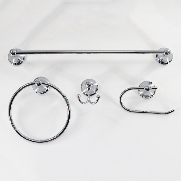 Stainless Steel Chrome 4 PCS  Bathroom Accessories Luxury Set Bathroom Hardware Set Bathroom Accessories Set