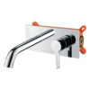 Thermostatic Bathroom Wall Mounted Brass and Zinc