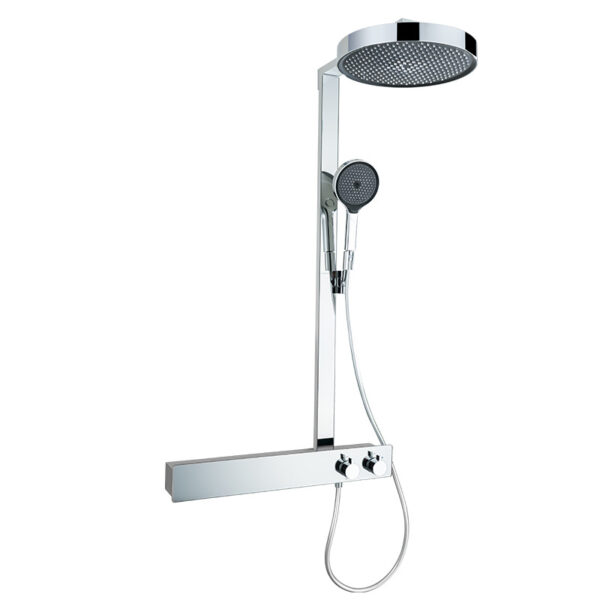 Three-mode Shower Faucet Versatile  Gun Grey Bath Shower Faucets Large Top Spray Curtain Faucet Shower Connection