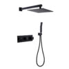 WEIHAO Modern 10 Inch Wall Mount Black