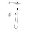 Wall Mount Black Rainfall Shower Faucet Set.jpg 800x800