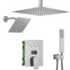 Wall Mount Rainfall Shower Head Set in