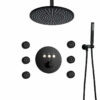 Wall Mounted 10 Inch LED Round Thermostatic