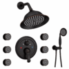 Wall Mounted Rainfall Shower Head System Oil
