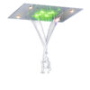 Weihao Bathroom Shower Head LED Rectangular Shower
