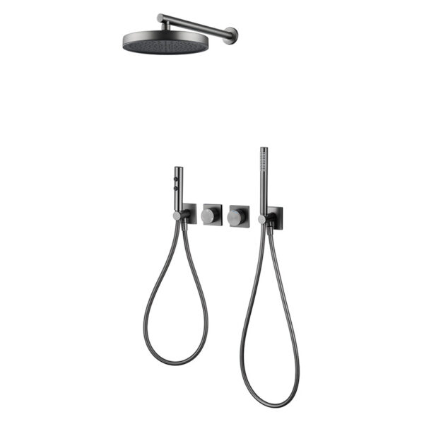 Weihao Multi-Functions Bathroom Shower Set Wall Mounted Rainfall Bathroom Shower System Pressure Balancing Shower Mixer Valve