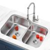 Wholesale UPC 32inch 18G Stainless Steel Double